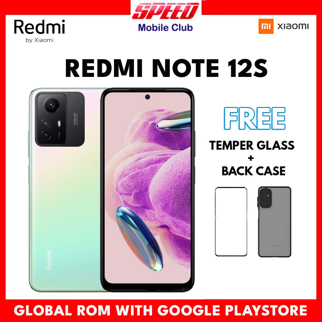 Xiaomi Redmi Note 12S 4G | 8GB+256GB | Global ROM | Brand New With Warranty | FREE TEMPER GLASS+BACK CASE OR DISCOUNT PRICE