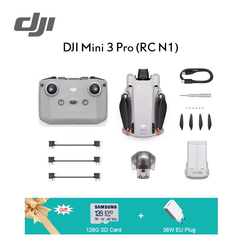 DJI Mini 3 PRO Drone 4K Professional GPS 4K/60Fps Video 249G True Vertical Mastershots Timelapse Obstacle Sensing